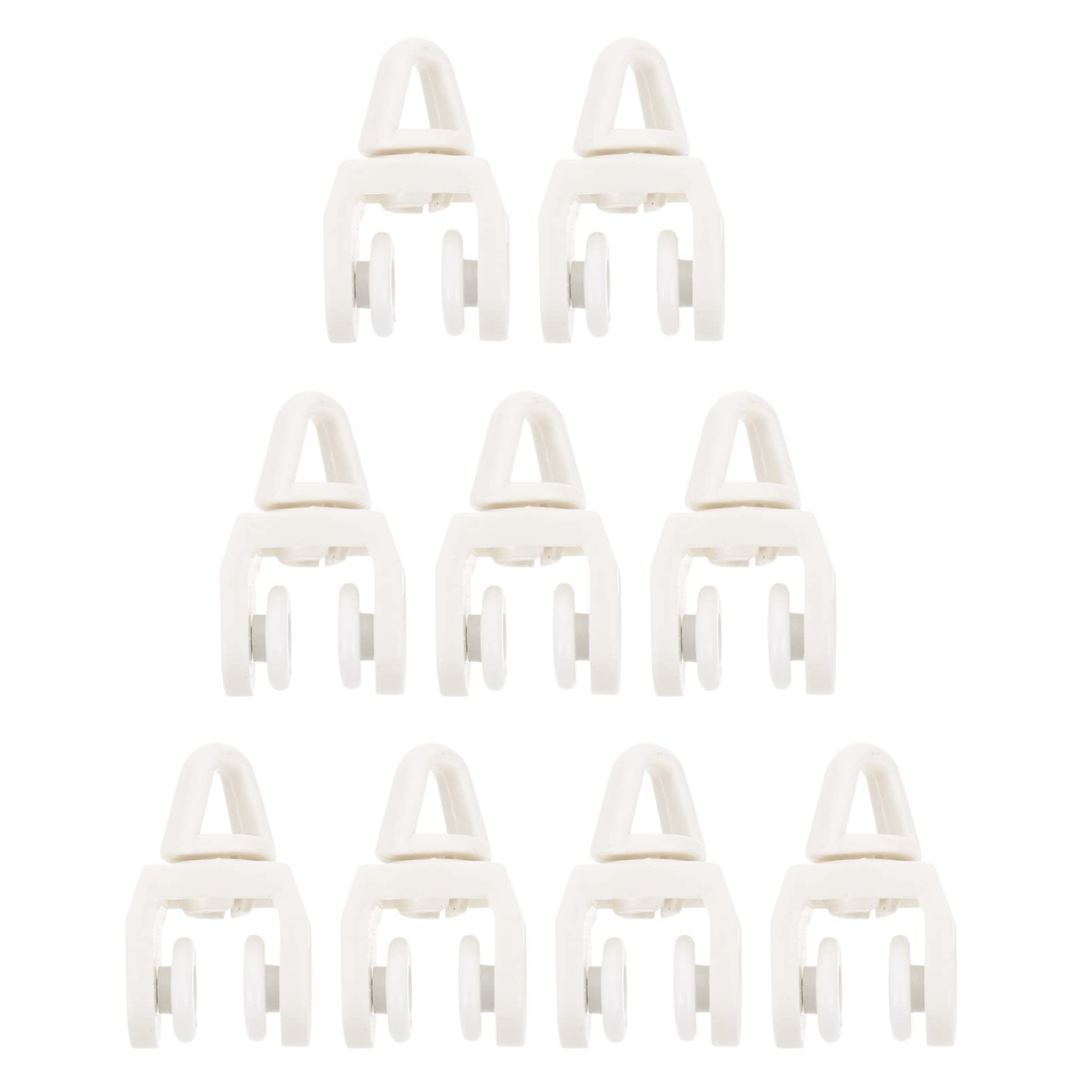 Cabilock 50pcs Curtain Glider Rollers for Rv Ceiling Track Silent Mute Pulley High Flexibility Track Suit