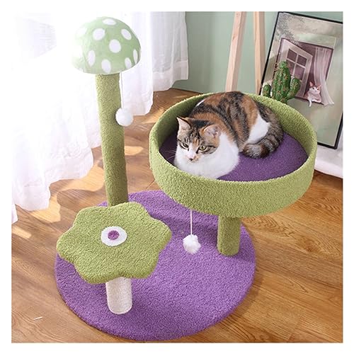 Arbre à chat avec maison et griffoir Flower pour escalade - 5