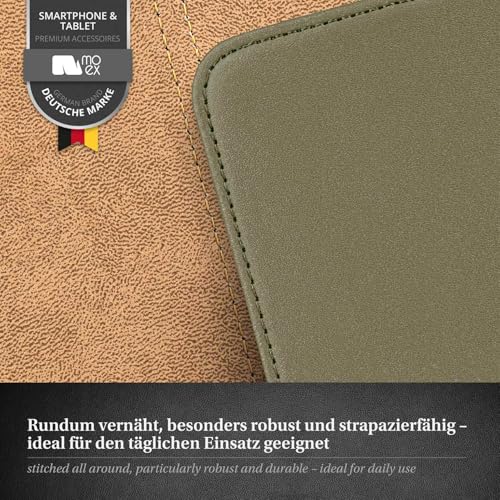 Étui de protection pour iPhone 16 moex évite les bris d'écran avec rabat intégral