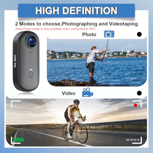 FHD 1080P Thumb Action Camera,POV Cameras Wearable Small Body Camera,Portable Vlogging Hands-Free POV Recording Sport Action Video Cam, Helmet Cam for Pet Walking,Cycling, Motorcycle(32GB,Black) - Image 7
