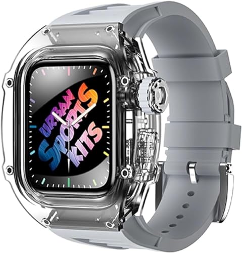 Bracelet de rechange en caoutchouc Glacier transparent antichoc Apple Watch