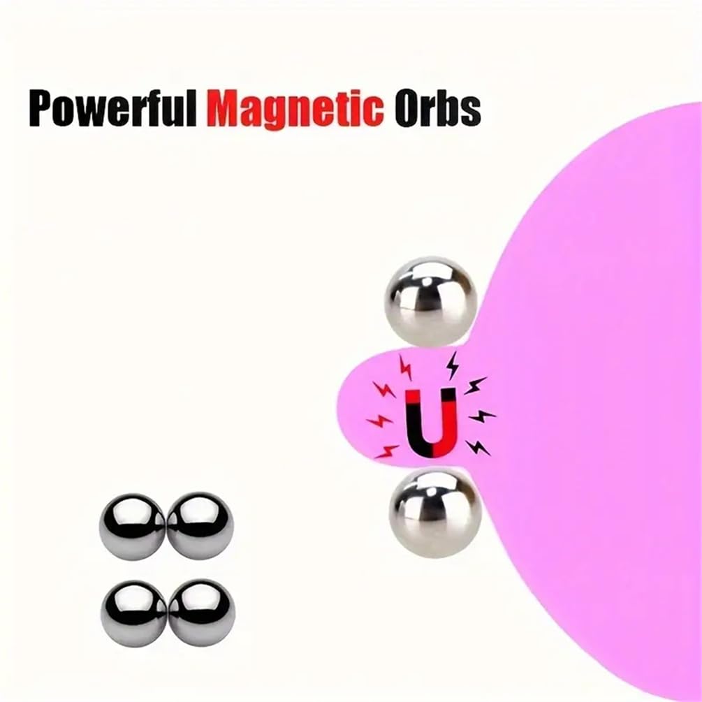 2 set di potenti palline magnetiche in acciaio con forte aspirazione