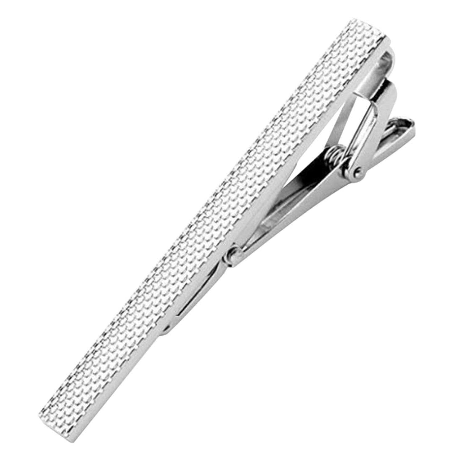 Tie Pin for Men Silver, Brass Tie Pin For Men (Silver) Classic Men's Fashion Accessories, Tie Pins Multicolor, With Gift Box-image-5