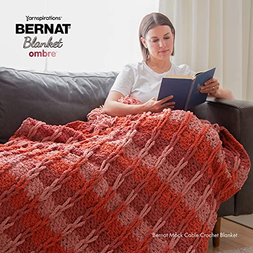 Image of Bernat Blanket Ombre Ocean Teal Ombre Yarn of 300g /10.5oz - Polyester - 6 Super Bulky - 220 Yards - Knitting /Crochet (Pack of 24)