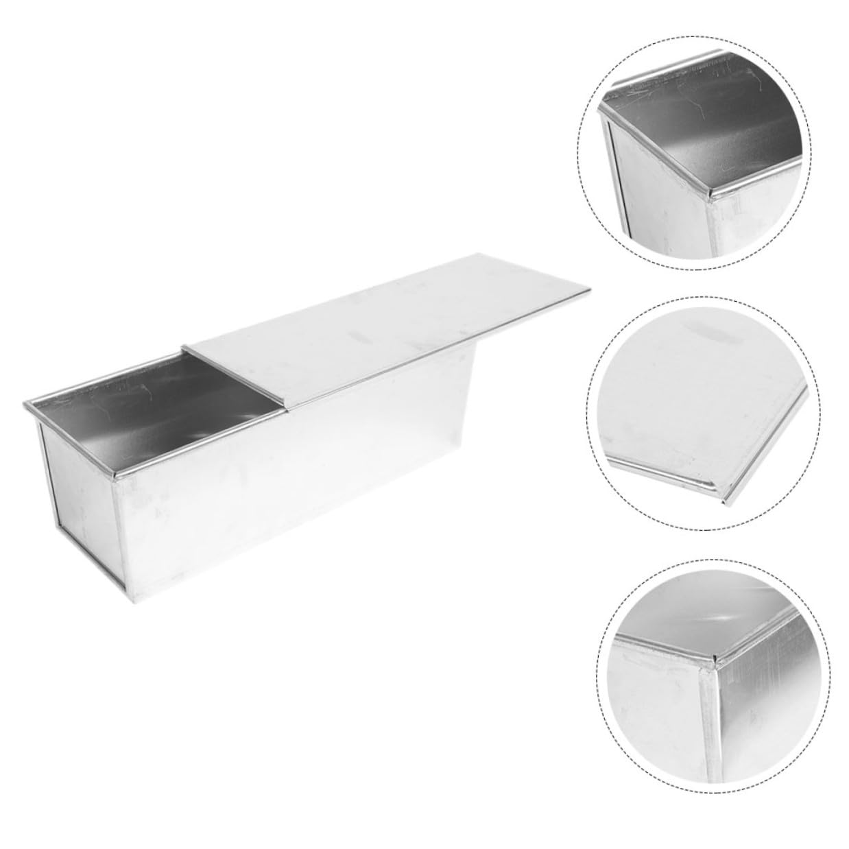Aluminiumlegierung Brotbackform mit Deckel Antihaft Toastkasten für Hausgemachtes Brot Backform Kastenform Toastbrot Geeignet für Haushalt und Profi bäckerei