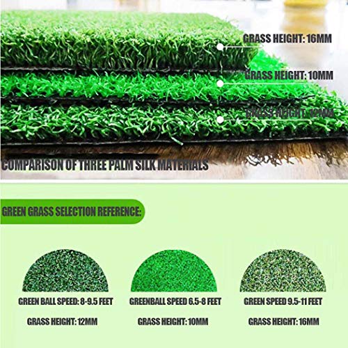 Wshz Golf Putting Green Mat - Portable Synthetic Turf Mat - Outdoor And Indoor - For Practicing And Training - Long Lasting Design - Includes 6 Free Golf Balls,Grassheight20Mm #TOP2