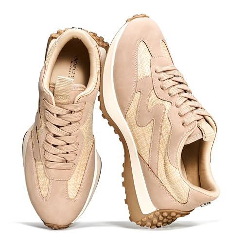 Image of Project Cloud Trendy Fashion Sneakers for Women 2026 - Memory Foam and Non-Slip Comfortable Casual Ladies Shoes for Womens Fashion Sneakers - Lightweight Lace-up Shoes (Lecco)