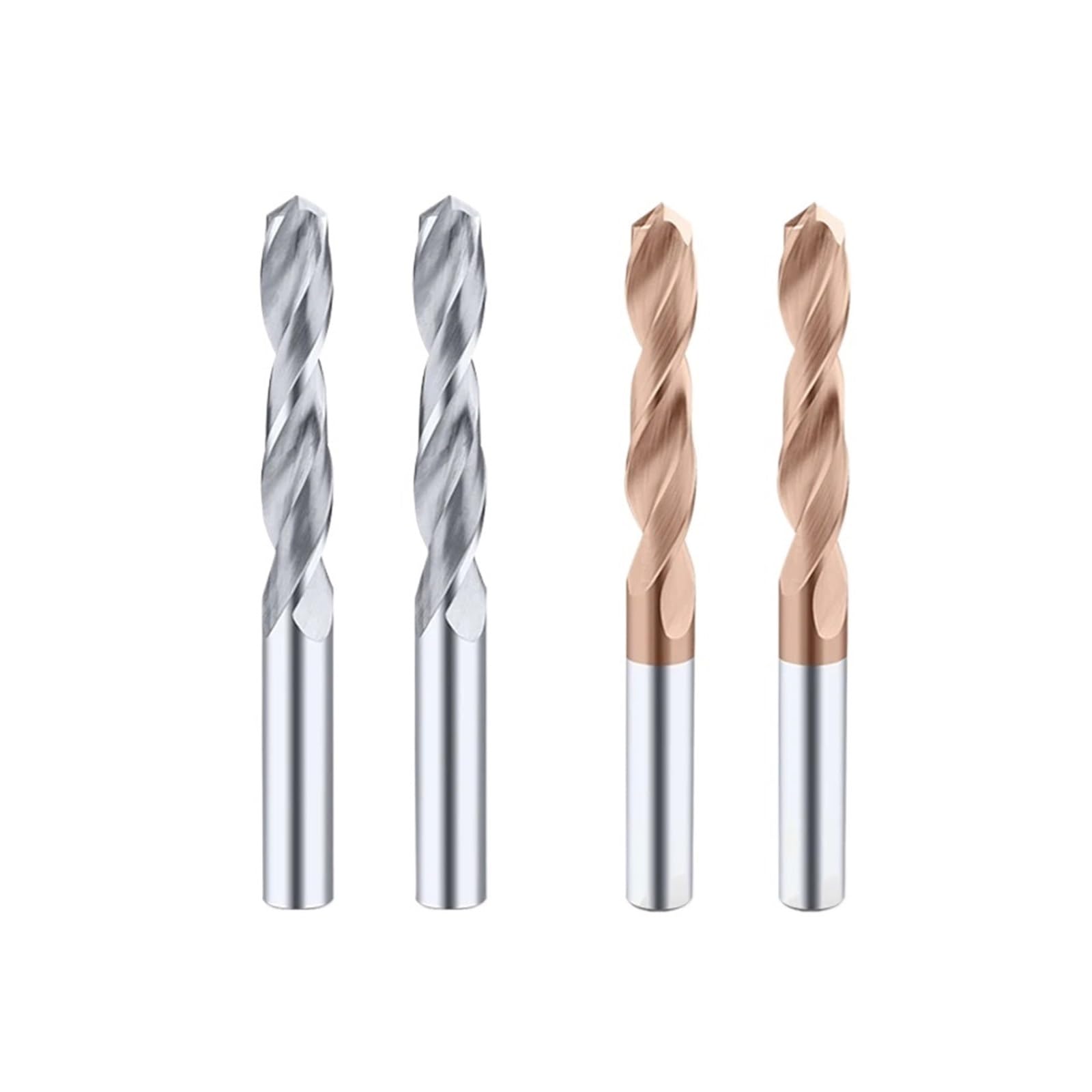 Longueur totale : 80 mm - Forets en carbure HRC45° HRC55° pour le travail des métaux durs CNC - Forets métalliques en acier tungstène 2,1 à 10 mm (HRC55, 8,4 mm _ 80 mm)