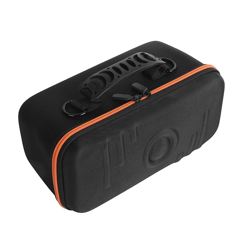 Housse Coque Étui pour Marshall Middleton II/Middleton Enceinte Bluetooth Portable,Housse de Protection Sacoche de Transport Sac à Bandoulière pour Marshall Middleton 2,Noir Orange