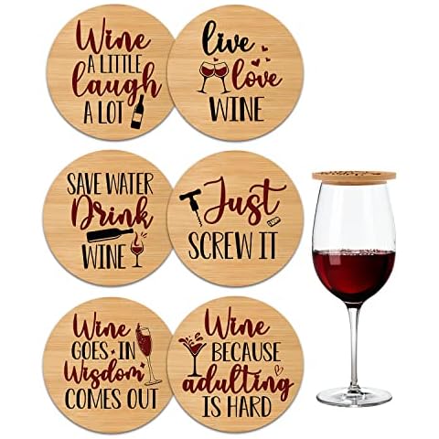 Funny Bamboo Wine Glass Covers by Xylolfsty Cover