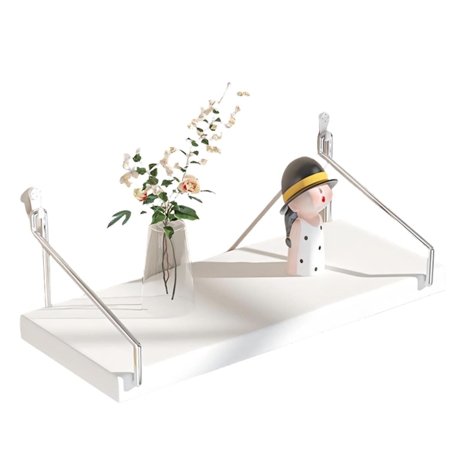our fave Easy Install Wooden Shelf for Projector Router and Electronic Accessories in Any Room Natural Wood Wall Shelf