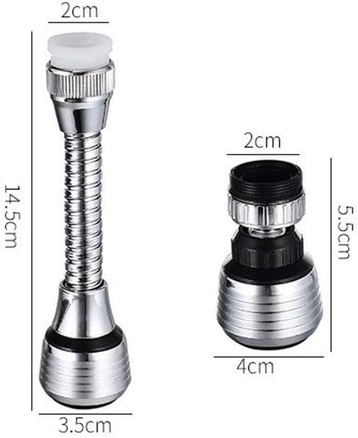 360 Degree Swivel Kitchen Faucet Aerator Adjustable Dual Mode Sprayer Filter Diffuser Water Saving Nozzle Faucet Connector,01
