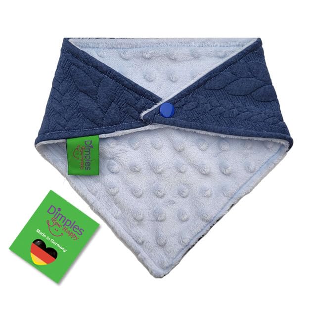 Bandana pour chien Dimples bleu tressé 60 cm accessoire premium - 2