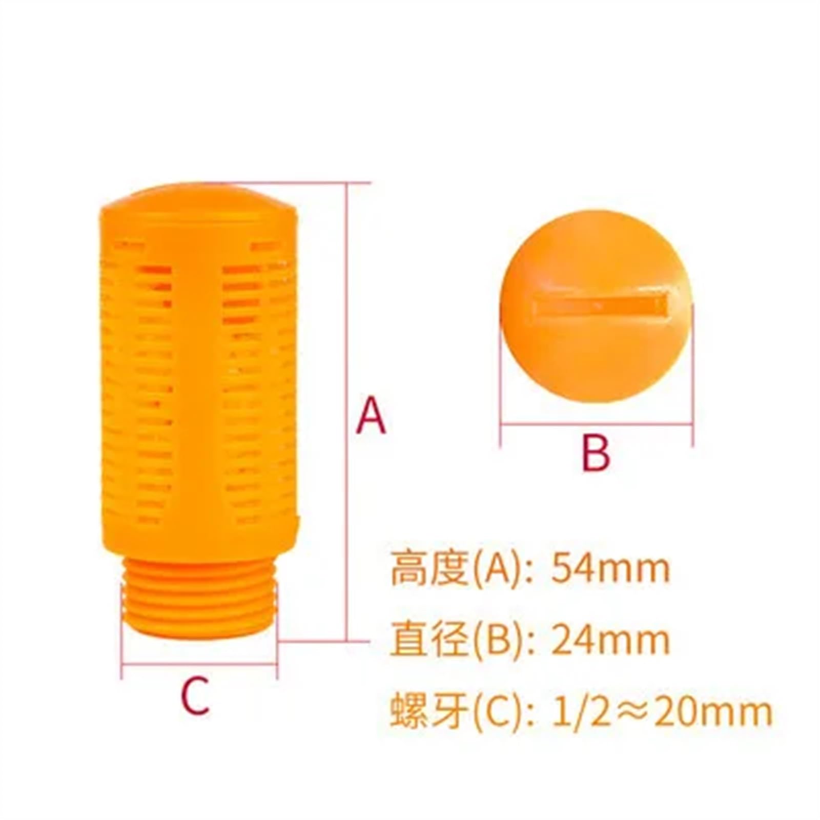 Silenziatori Pneumatici, marmitte, silenziatori Filtro antirumore con Filettatura Maschio Slip Lock for Pompa nebulizzatrice Nera(Psl-04-02)