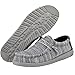 Hey Dude Men's Wally Stretch Platinum Mix Size 11 | Men’s Shoes | Men's Lace Up Loafers | Comfortable & Light-Weight
