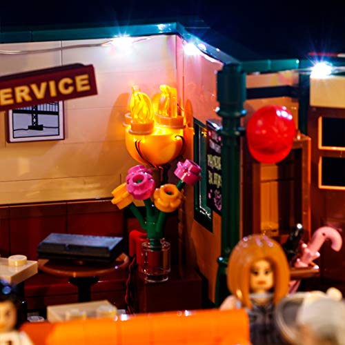 IIKA LED-Licht-Set für Lego Friends 21319 Central Perk Kaffee mit Fernbedienung, USB-betrieben (das Lego Modell nicht… – Bild 7