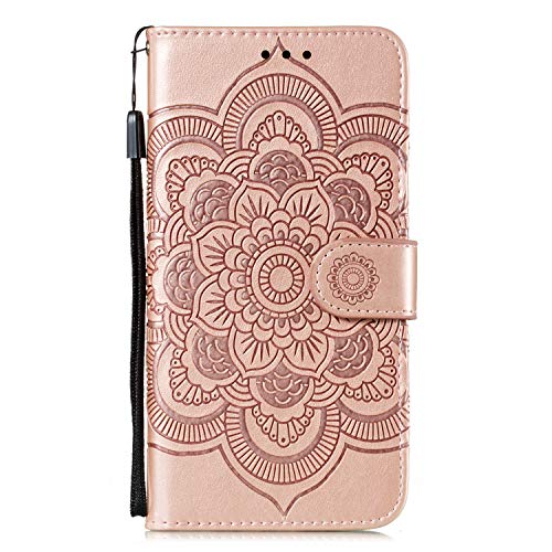Funda de piel sintética tipo cartera para Samsung A70 con tarjetero integrado antirrayaduras