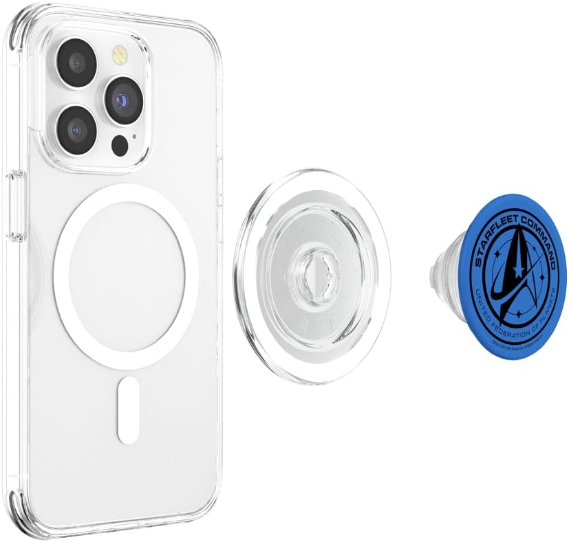 Star Trek Discovery United Federation Of Planets Blue Badge PopSockets MagSafe PopGrip for iPhone