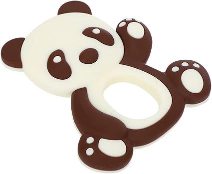 Amazon 赤ちゃんの歯が生える0 6ヶ月 歯が生えるおもちゃ高温消毒は赤ちゃんのための食品グレードのシリコーン材料を損傷するのは簡単ではありません 茶色 歯がため ベビー マタニティ 通販