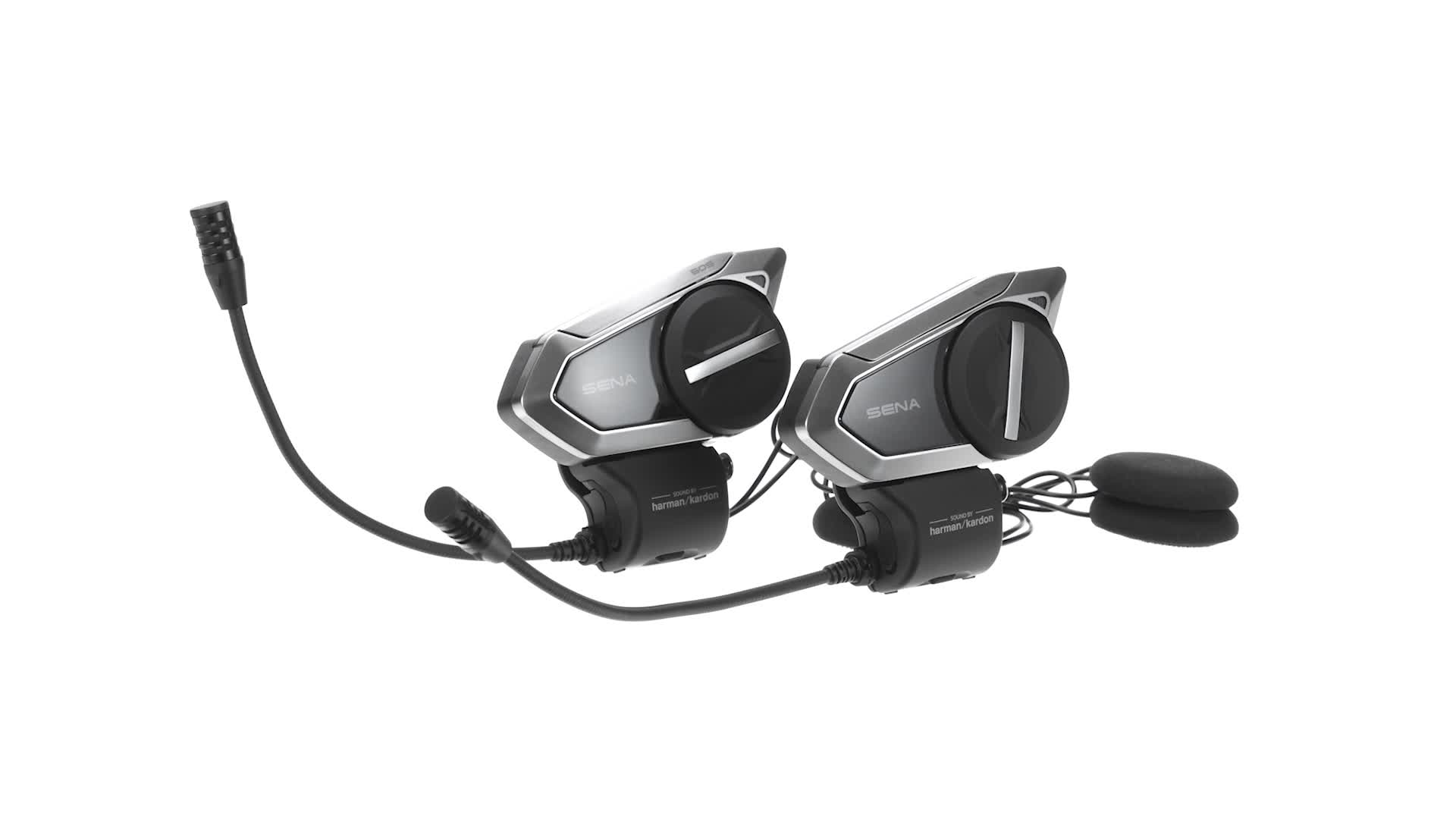Sena 50S motosiklet Bluetooth kulaklık, döner düğme, Harman Kardon
