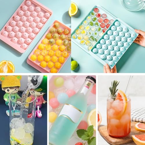 2-Pack Silicone Ice Ball Molds with Lids for Whiskey & Cocktails – Easy Release, Reusable, Freezer Safe - Image 4