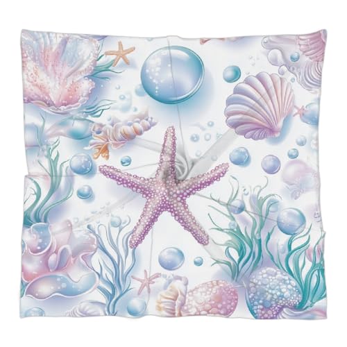 Women's Square Silk Scarf Bandana - 23.6x23.6 Inch Head Scarf, Polyester with Tropical Palm Pattern Print