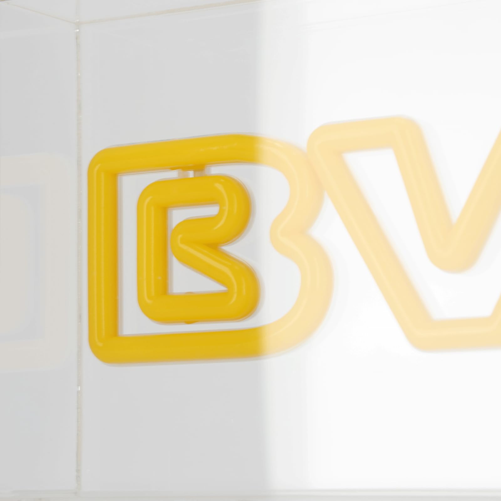 BVB Borussia Dortmund LED Lichtbox, Offizielles Merchandise, Gelb-Schwarz, Dekorative Beleuchtung