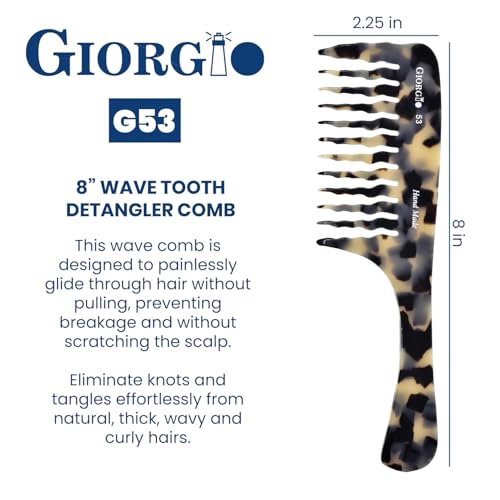 Peine de Dientes Anchos Giorgio G53 para Cabello Rizado miniatura 3