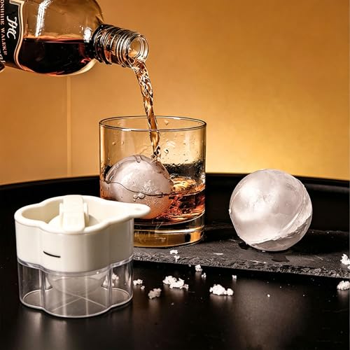 Moldes para hielo redondos de silicona 4 unidades miniatura 4