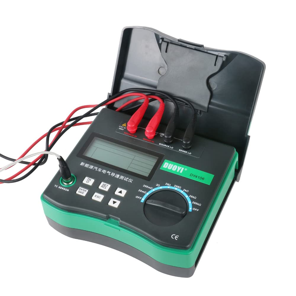 DY4106 Micro-ohmmeter DC Milli OHM Meter Electrical Car Test Micro ohm Meter Digital Automotive Circuit Resistance Tester