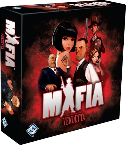 Image of Awestuffs Family Board Games for Adults and Kids - Ages 8 and up, 2 to 8 Players (Mafia Vendetta)
