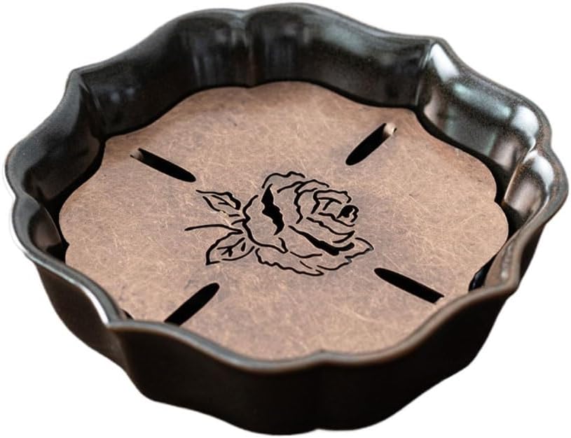 Tea Tray Ceramic Small Water Storage Tea Tray Kung Fu Tea Set Teapot Base Coffee Table Dry Tea Tray Tea Trays(C)