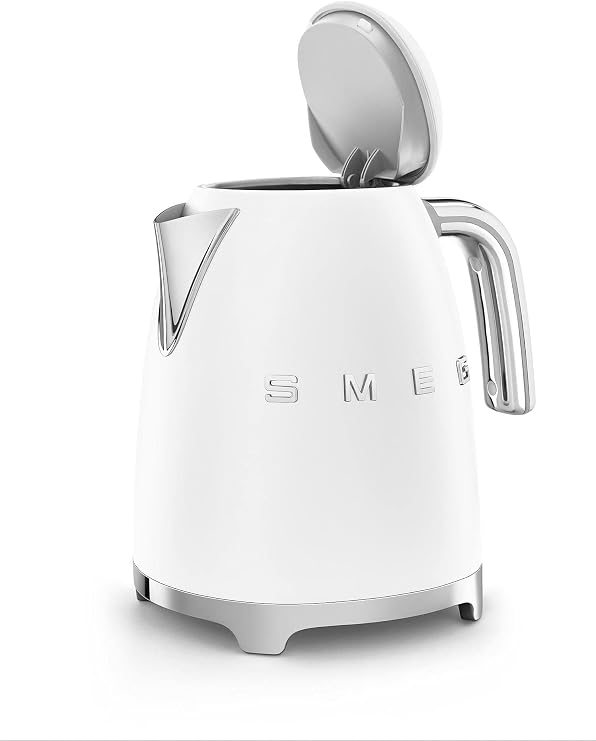 Smeg 7 Cup Electric Water Kettle 50's Style Retro Matte White KLF03WHM