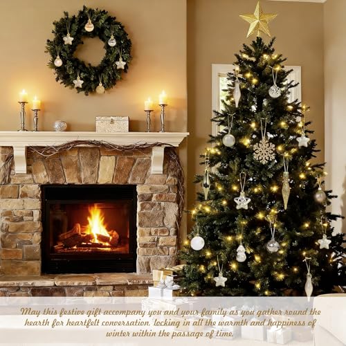 Boules de Noël blanc et or pour une décoration de mariage féerique - 7