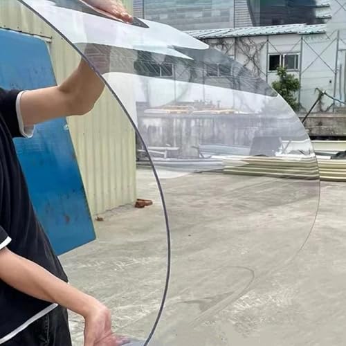 Panel de techo de policarbonato resistente a los rayos UV, toldo impermeable para jardín al aire libre e invernadero, hoja de cubierta de policarbonato duradera de 1,22 m x 1,22 m x 10 pies