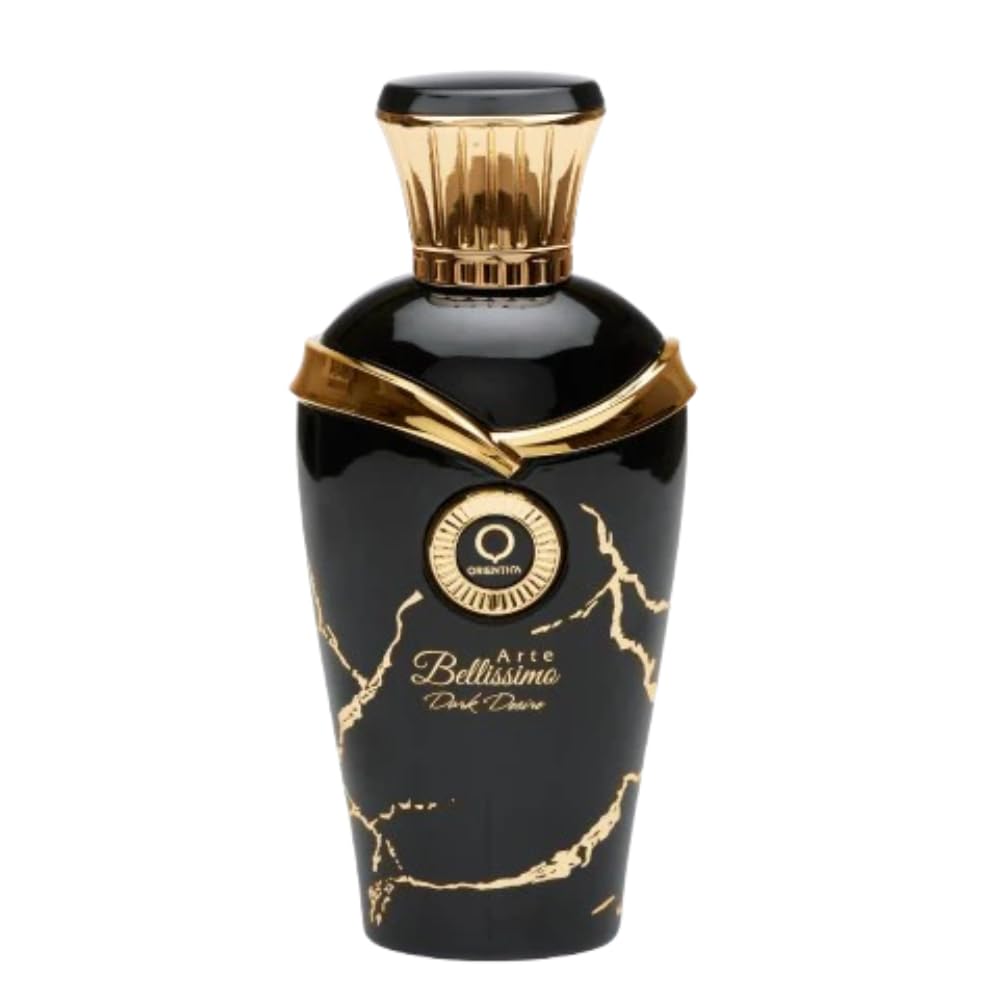 Arte Bellissimo Dark Desire Eau De Parfum – Fresh Spices, Bergamot, Green Lemon, Ginger, Rhubarb, Marine, Amber, Musk, Oakmoss - Arabic Perfume for Men & Women – 2.5oz / 75ml