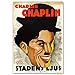 JYWDZSH Impression sur Toile Affiche Vintage De Film Charles Chaplin, Affiches De Films Classiques, Impressions Rétro en Soie, Décoration 21X30Cm sans Cadre