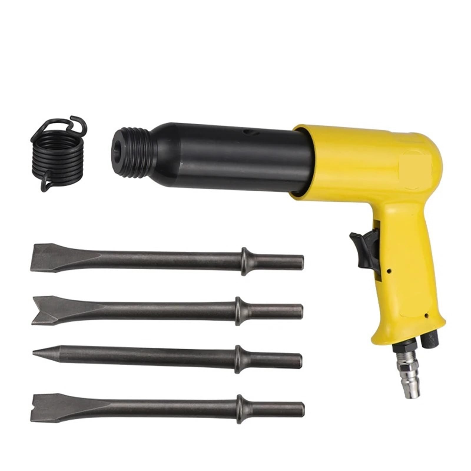 Druckluftwerkzeuge, Lufthammer 250 Mm, Handgehaltene Pneumatische Schaufeln, Kleine Rostlöser-Werkzeuge Mit 4 Meißeln