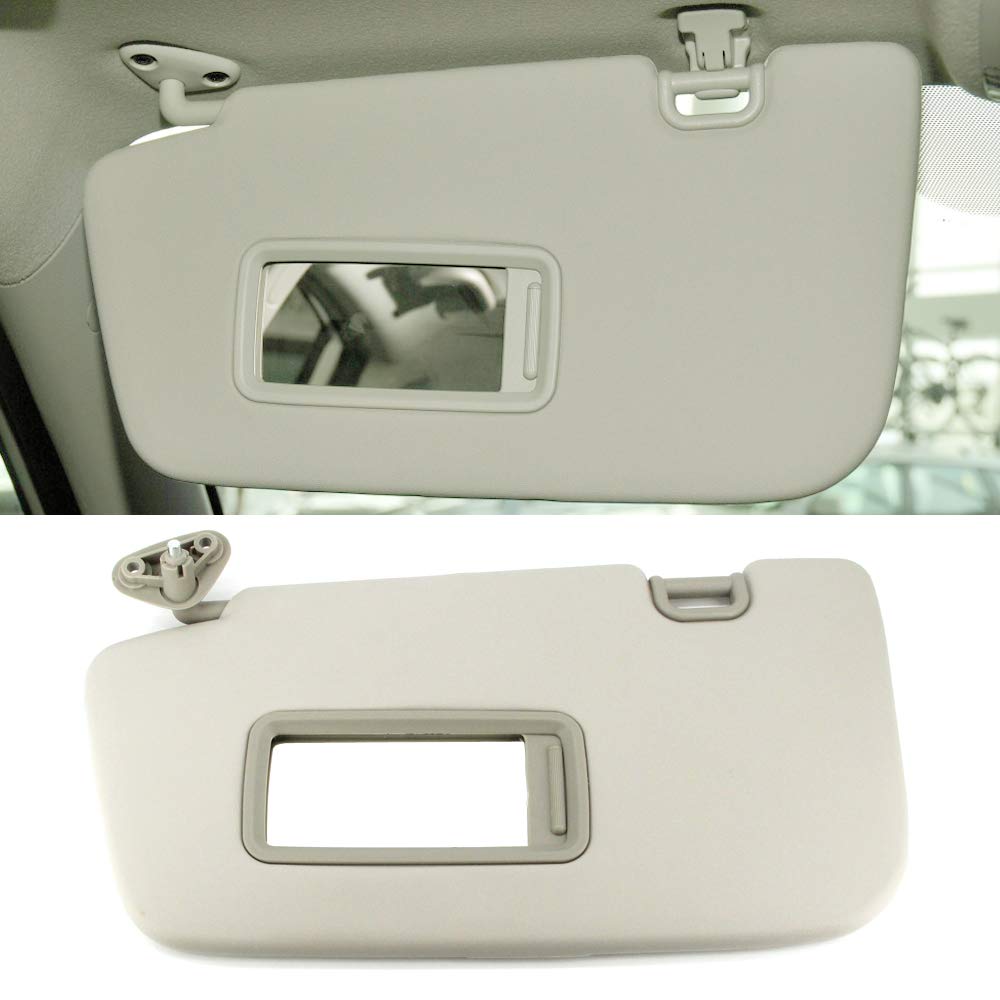 USTAR Gray Left Driver Sun Visor Fit for Subaru Impreza WRX STI 2008-2014 Without Vanity Light Replace 92011FG032ME