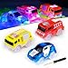 Produktbild AniSqui Track Cars, 3 Pack Race Cars Autorennbahn Spielzeug Auto, 5 LED Blinklichtern Magic Toys, Childs Geschenke by