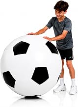 Children's Rubber Football, XXL Football Diameter 60 cm, Large, Outdoor Games for Children, Girls, Boys, Inflatable Football Balls, Inflatable Play Ball with Mega Bounce