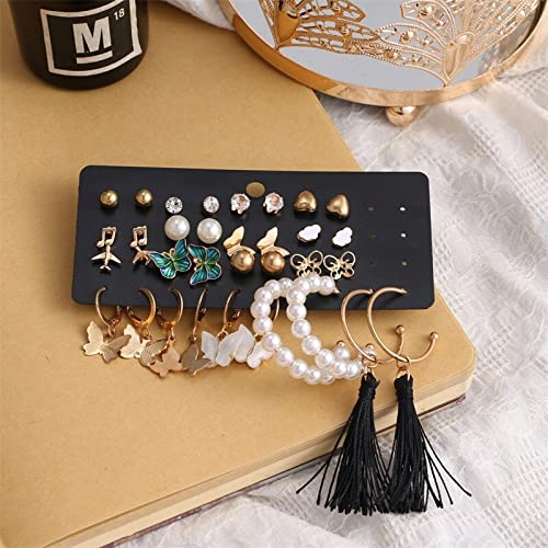 Plated Necklace and Earrings Set for Women (Style 8)