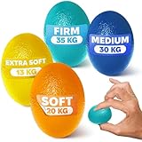 4 Pcs Squeeze Balls for Hand Therapy - 4 Resistance Levels Hand Exercise Balls for Arthritis, Pleasant to Touch & Lightweight - Physical Therapy Ball for Recovery, Stress Relief, Grip Strength, Focus