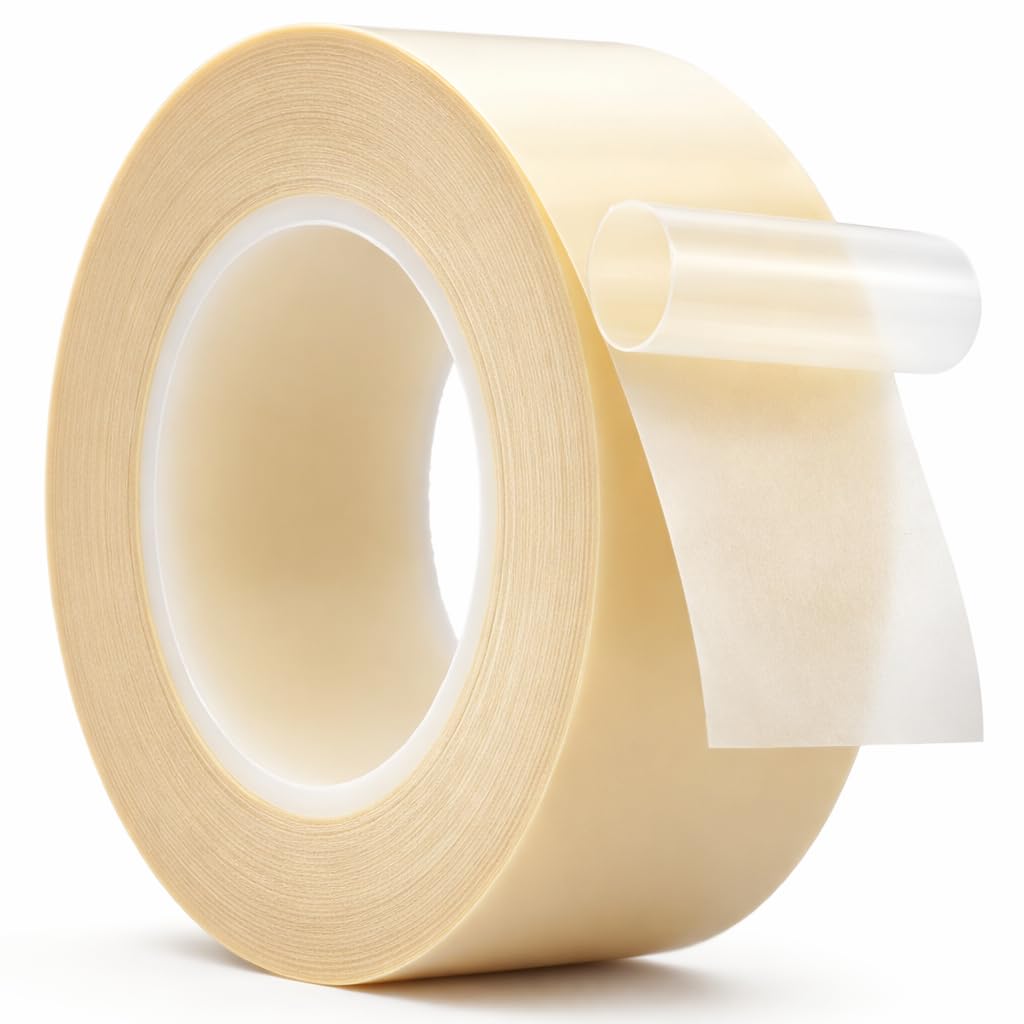 WOD SPT10A UHMW Polyethylene Transparent Film 10 Mil Slick Tape, 2 inch x 36 yd. Aggressive Adhesive - Squeak Reduction, Drawers, and Bearings