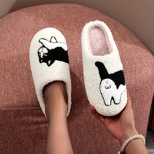 Image of Women's Men's Cute Frog Slippers Fuzzy Memory Foam Kawaii Cartoon Animal Slippers Winter Warm Fluffy Shoes