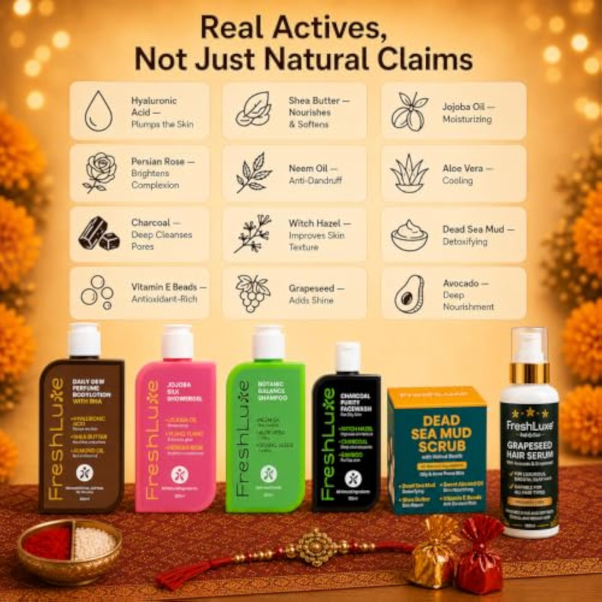 Gift for Brother Rakhi Hamper with Grooming Essentials