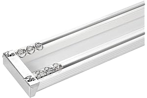 ZSHINE Ceiling Mount Double Curtain Track Rail
