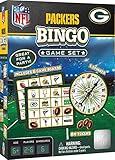 Masterpieces - NFL Bingo, Officially Licensed Green Bay Packers Football Game, Set Includes Spinner, 84 Custom Chips, 6 Bingo Cards, Family & Party Fun for 2-6 Players