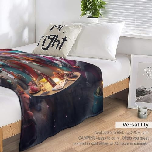 Couverture moelleuse en flannel légère super douce 130x150cm pour se réchauffer