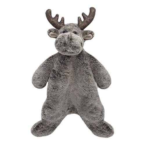 Image of MON AMI Marley The Moose Plush Security Blankie for Babies – 13”, Plush Stuffed Animal Security Blanket, Baby Snuggle Toy, Unisex Newborn Gifts.